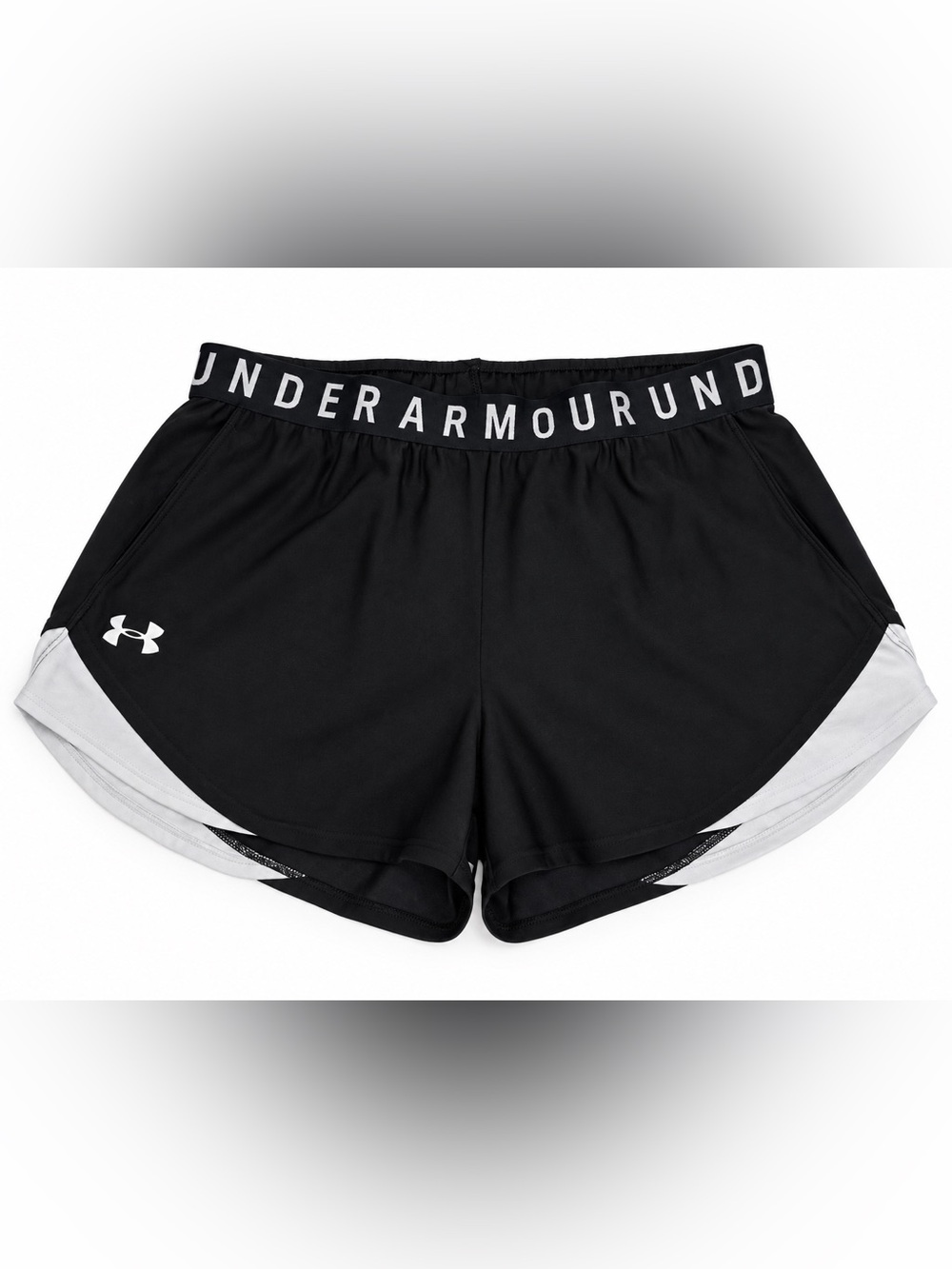 Under Armour HeatGear Women’s Running Shorts Black Gray Size M